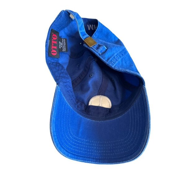 Blue Otto Cap With Peace Symbol & MFS Embroidery Adjustable Strap - Picture 5 of 6